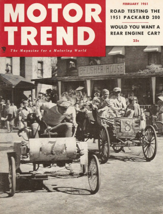 MOTOR TREND 1951 FEB Vol 3 No 2 - PACKARD TEST, MOTORAMA, HISPANO-SUIZA